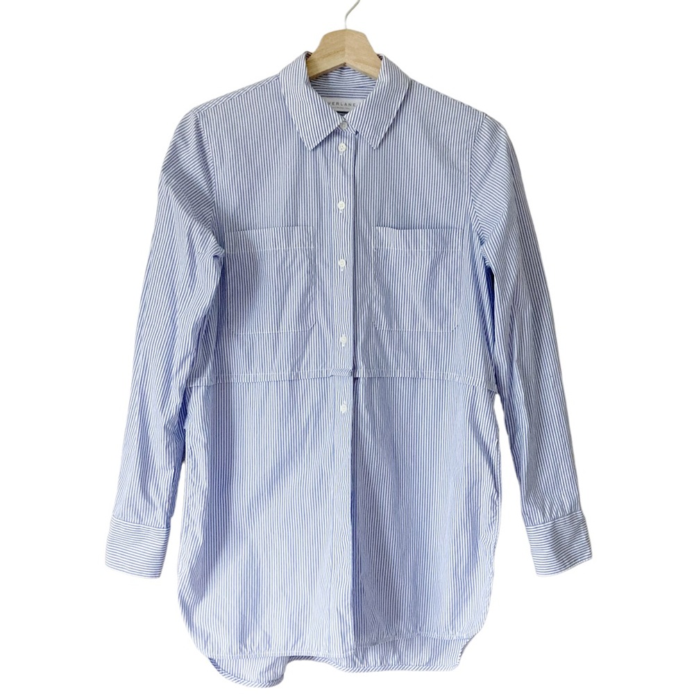 Everlane Button Down Striped Blouse - image 1